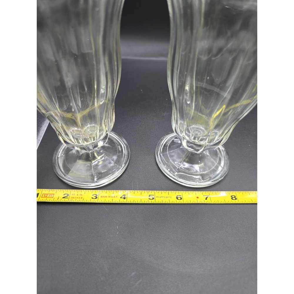 Anchor Hocking Footed Soda Fountain Sundae / Parfait Glass 2-Piece - Picture 4 of 4
